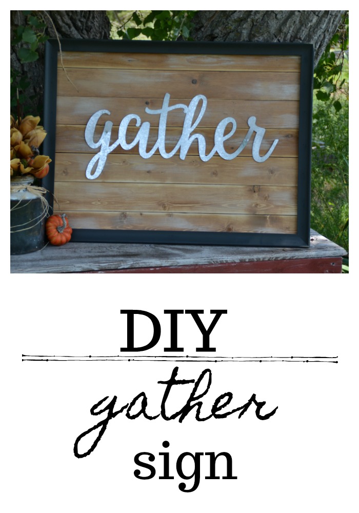 DIY Gather Sign Sabrina Sandoval