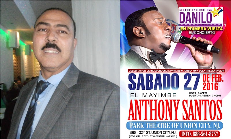 Anthony Santos la estrella del concierto “Danilo en Primera Vuelta” que se presentará en NJ el 27