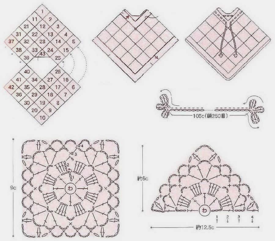 Simple Crochet Lace Poncho Pattern Free