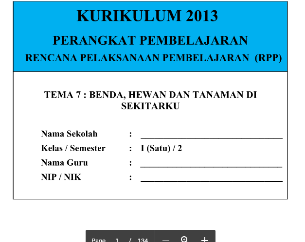 RPP Kurikulum 2013 SD Kelas 1 Semester 2 Tema 7 Benda Hewan Dan Tanaman Di Sekitarku Revisi Terbaru RPP Kurikulum 2013 SD Kelas 1 Semester 2 Tema 7 Benda Hewan Dan Tanaman Di Sekitarku Revisi Terbaru