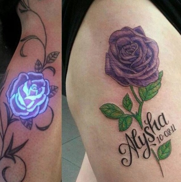#23. A lit up rose from within. - 30 Glow-In-The-Dark Tattoos That’ll Make You Turn Out The Lights. #23. A lit up rose from within. - 30 Glow-In-The-Dark Tattoos That’ll Make You Turn Out The Lights.