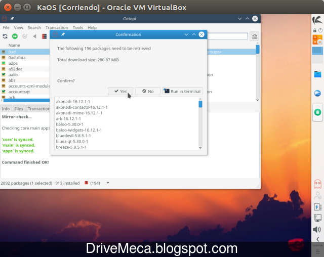 Drivemeca instalando KaOS Linux paso a paso Drivemeca instalando KaOS Linux paso a paso