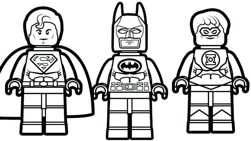 Gambar Mewarnai Batman Lego Gambar Mewarnai Lucu
