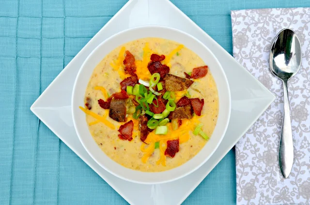 Perfect Fall Soup Recipe Roundup Fully Loaded Baked Potato Soup with Crispy Potato Skins