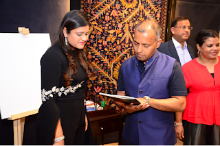 Left to Right- Anushree Gupta & Jagannath Panda-Renowned Artist Left to Right- Anushree Gupta & Jagannath Panda-Renowned Artist