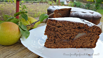 torta al cioccolato fondente, ricotta e pere gluten free