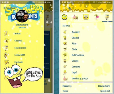 Download BBM Mod Spongebob