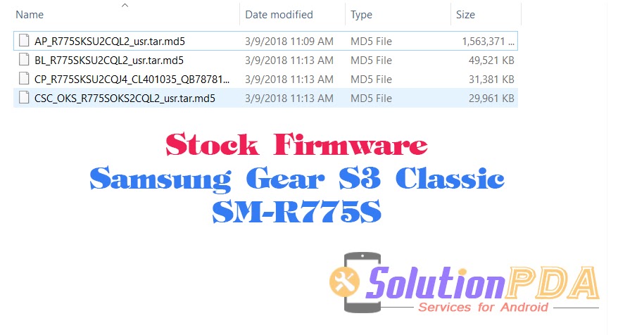 samsung gear s3 classic firmware download
