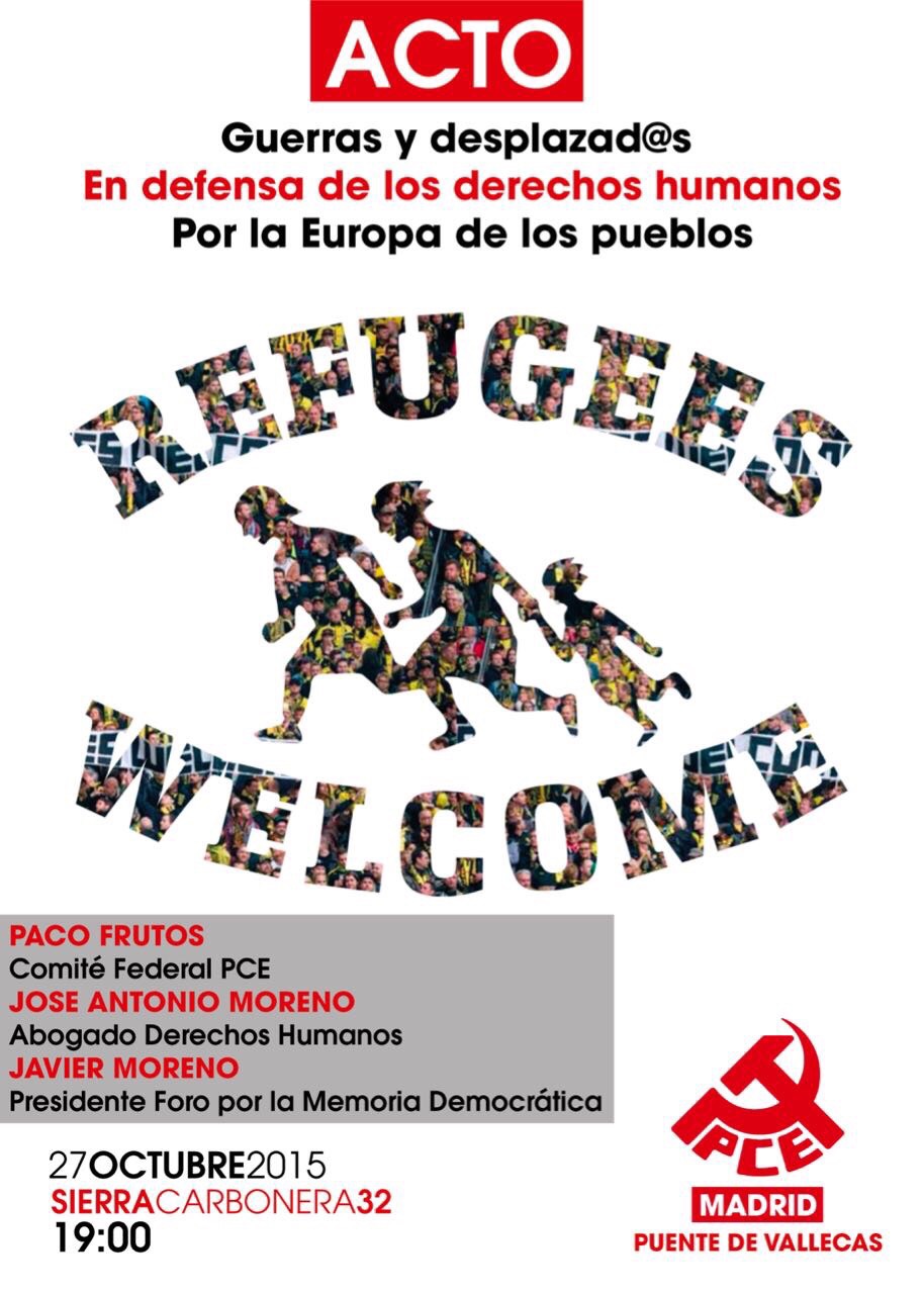 27 Octubre Refugiados y Guerras Imperialistas