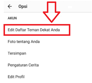 Cara membuat daftar teman dekat di Instagram-gambar 1 Cara membuat daftar teman dekat di Instagram-gambar 1