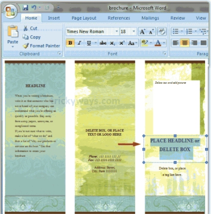 25 Inspirasi Keren Cara Membuat Pamflet Dengan Microsoft Word Little Duckling Blog