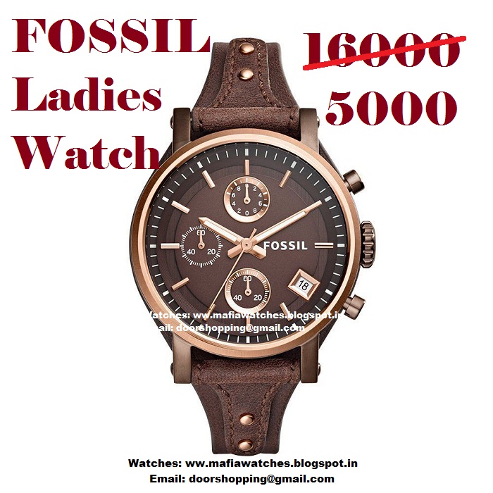 FOSSIL Original Boyfriend Ladies Watch in India Price 5000 Only