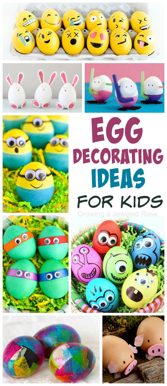 Decorating Easter Eggs with Kids Growing A Jeweled Rose