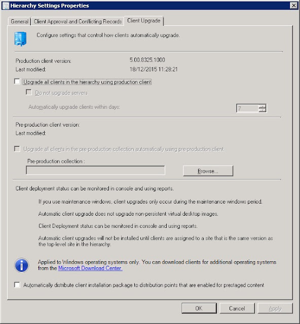 SCCM 2012 How to Auto Upgrade Clients