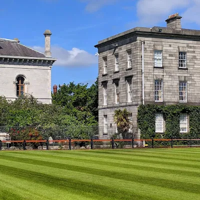 One Day in Dublin City Itinerary: green lawn at Trinity College Dublin