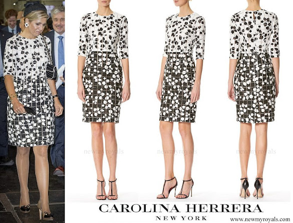 Queen-Maxima-wore-Carolina-Herrera-Leaf-Print-Tweed-Half-Sleeve-Dress.jpg