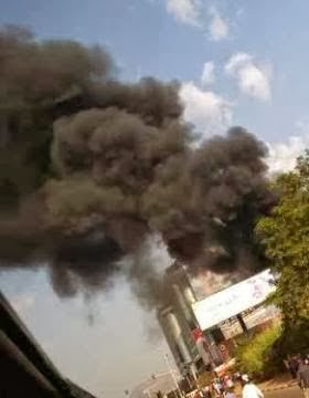 Photos: Fire Razed An Abuja Conoil Filling Station Yesterday - DailyCelebz