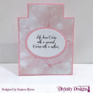 Divinity Designs Stamp Set: Grandmother's Heart, Custom Dies: Center Step A2 Card, Center Step A2 Layers, Ovals, Scalloped Ovals, Circles, Scalloped Circles, Paper Collection: Spring Flowers 2019