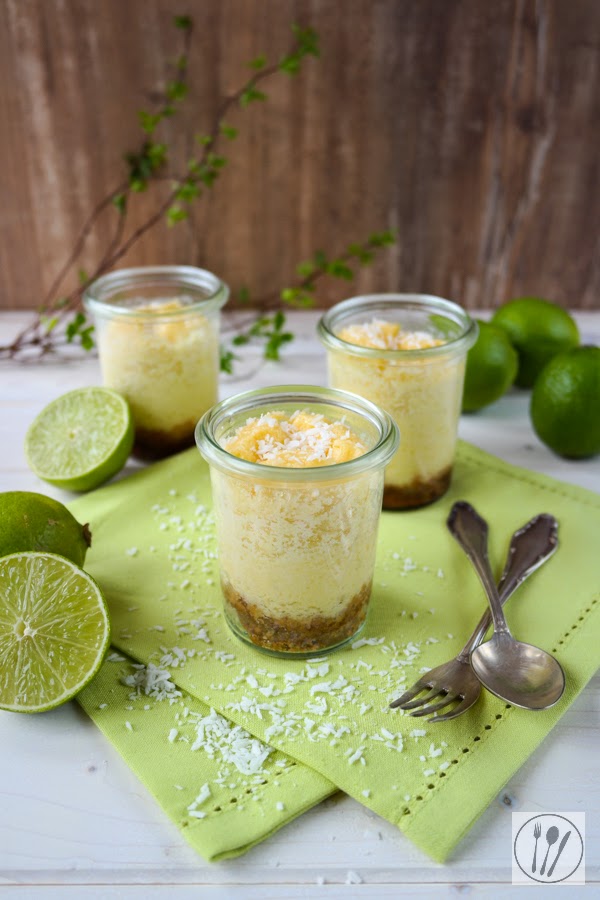 sia´s soulfood foodblog: Limetten-Kokos-Cheesecakes im Glas