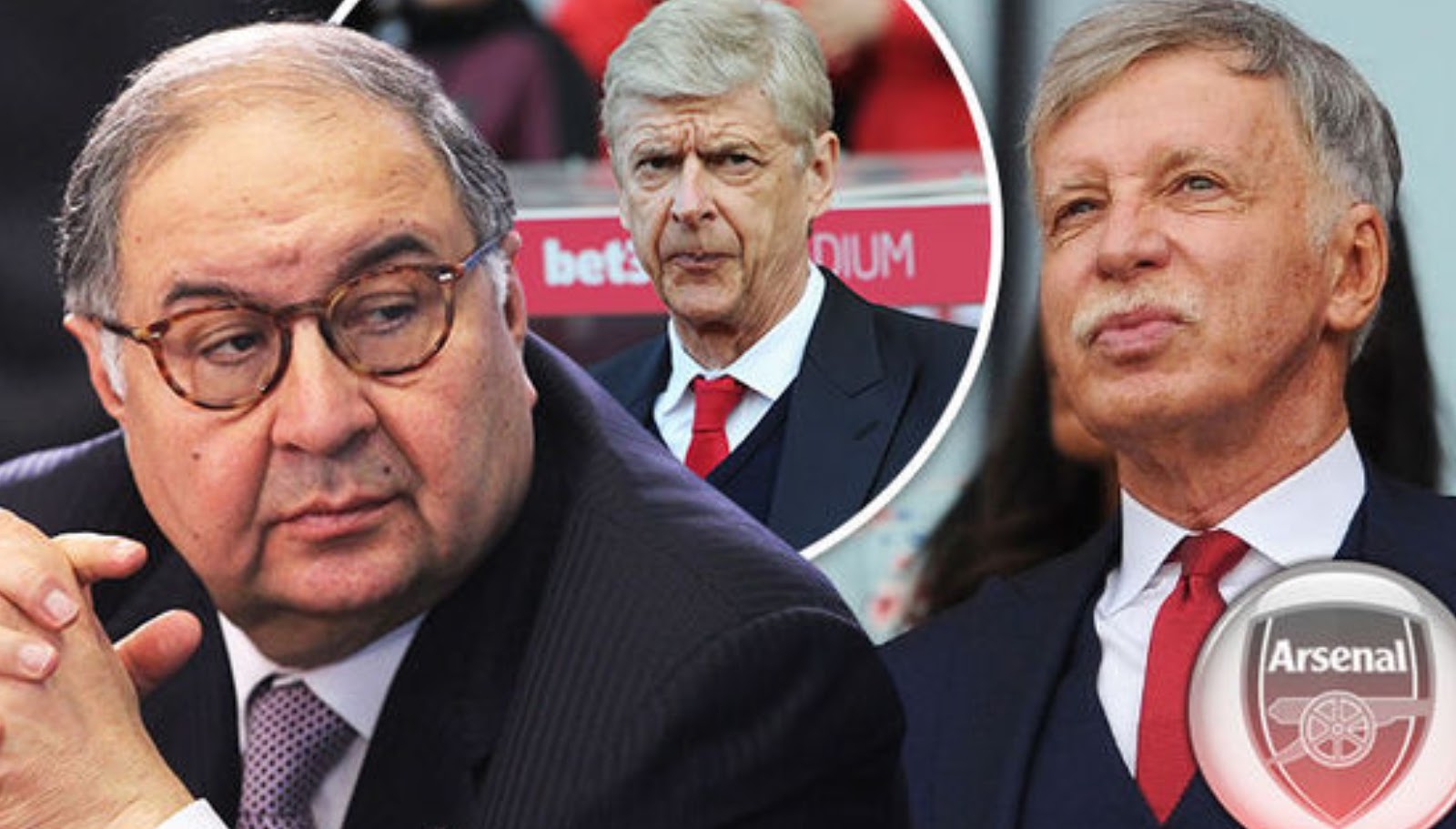 Arsenal club owners are Stan Kroenke & Alisher Usmanov