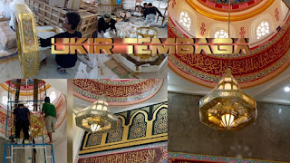 lampu gantung kuningan, replika lampu mesjid nabawi,lampu gantung mesjid