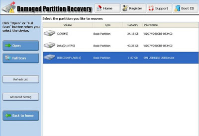 cara undelete file yang terpartisi