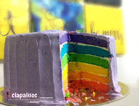 Rainbow cake from Family Favorites Kitchen