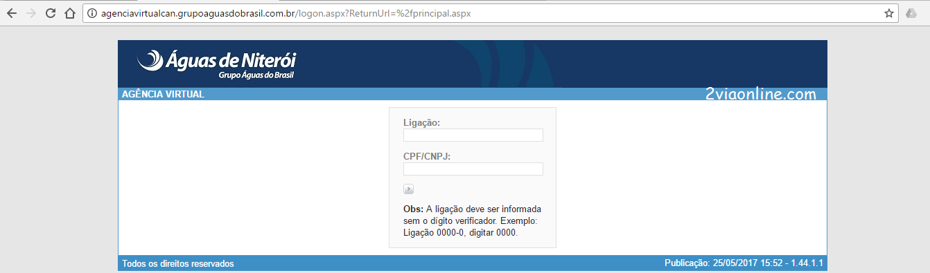 2Via Águas de Niterói - RJ