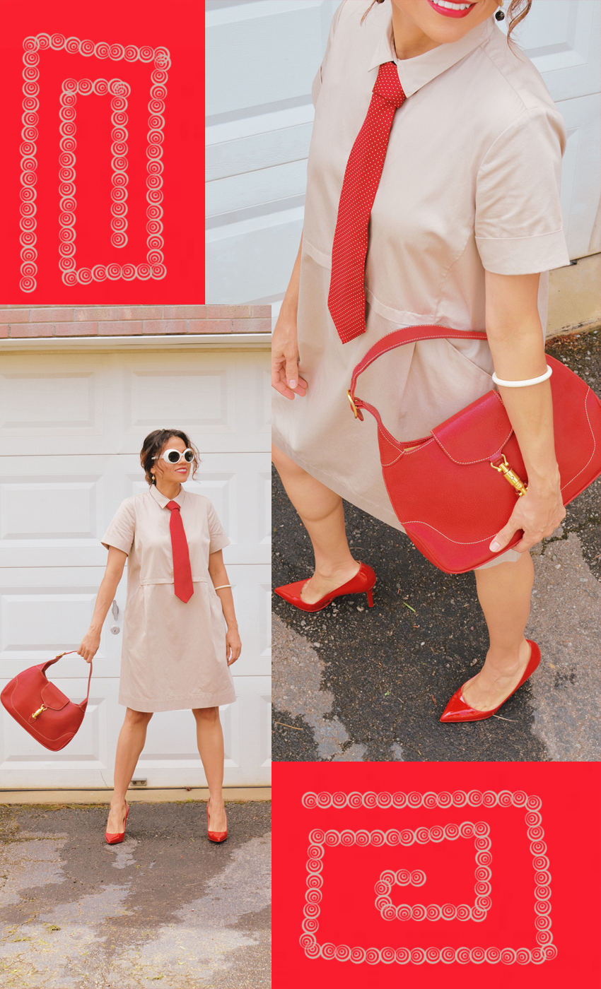 how to wear a necktie female