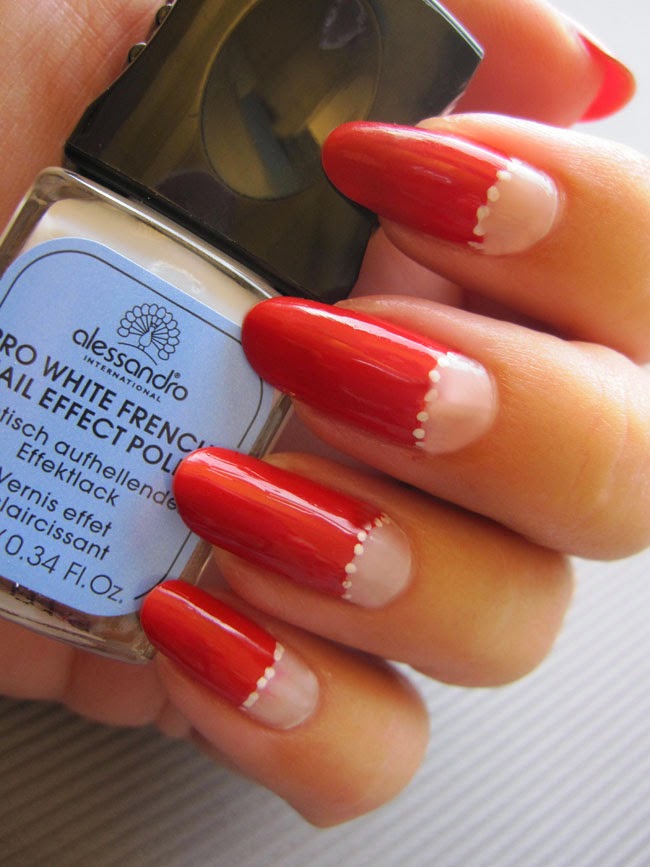 FUNKY AND FIFTY Alessandro Pro White French with Red