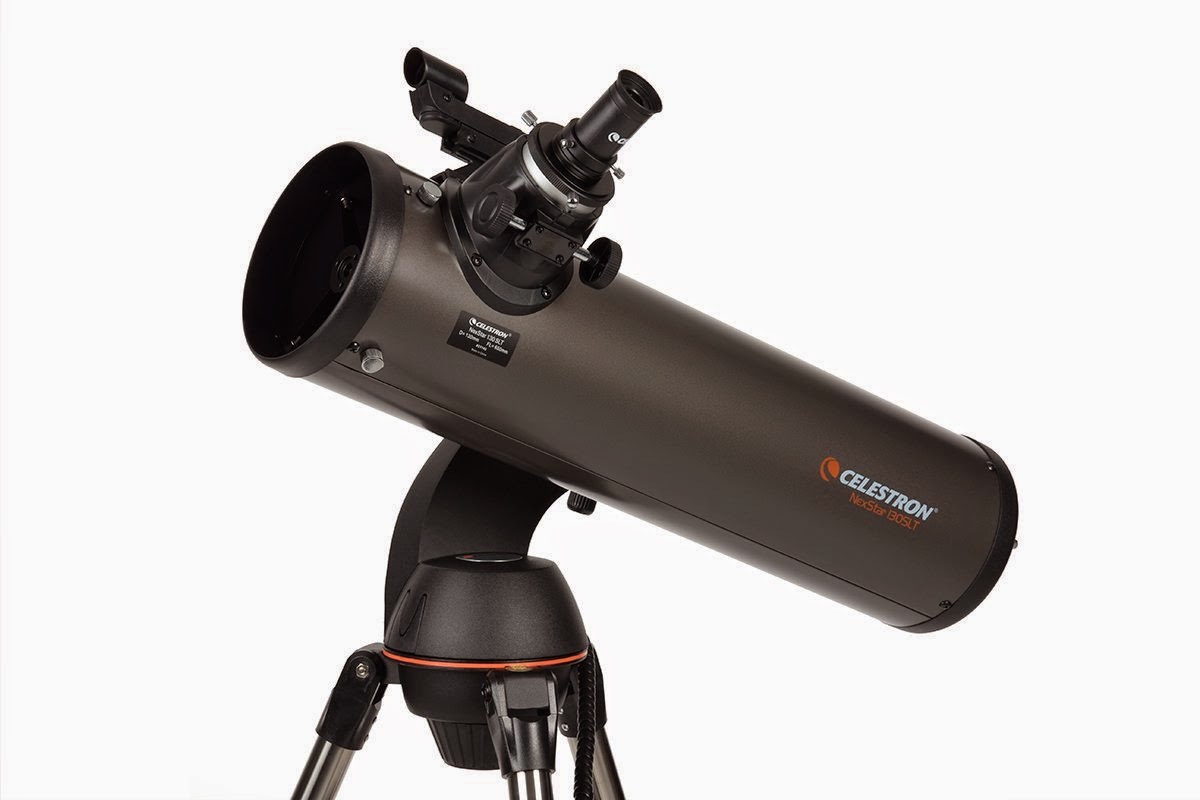 Celestron NexStar 130 SLT Computerized Telescope, review, SkyAlign technology, Star Pointer red dot LED finder, track over 4000 celestial objects, 80mm refractor