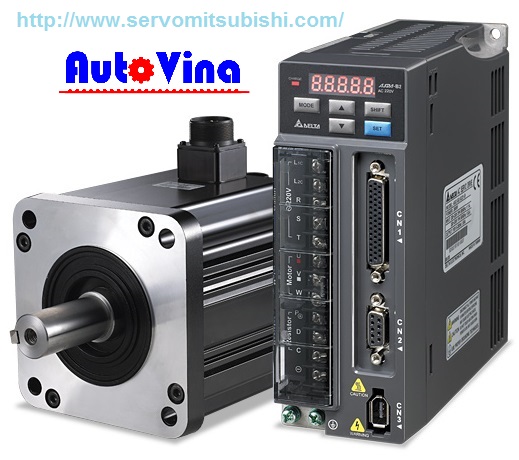 Bộ AC Servo Delta 1kW : ASD-B2-1021-B , ECMA-E21310GS - ECMA-E21310RS Auto Vina đơn vị nhập khẩu và phân phối bộ điều khiển AC Servo, Động cơ Motor Servo hãng Delta 1kW : ASD-B2-1021-B , ECMA-E21310GS - ECMA-E21310RS