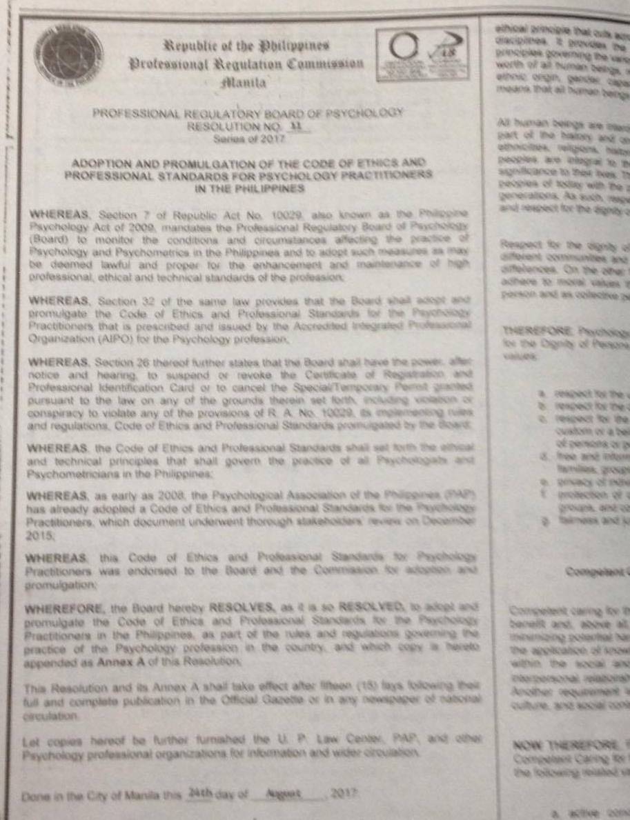 Philippine Psychometricians Licensure Exam Reviewer PRB of Psychology