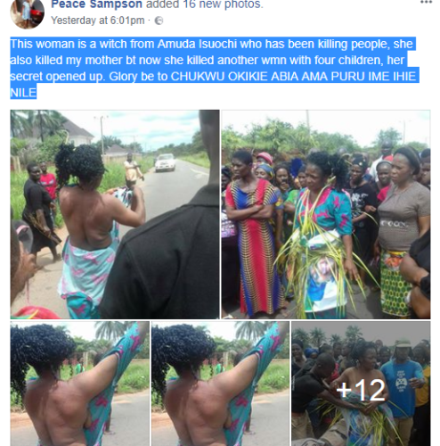 Woman accused of witchcraft, flogged, stripped and exiled 