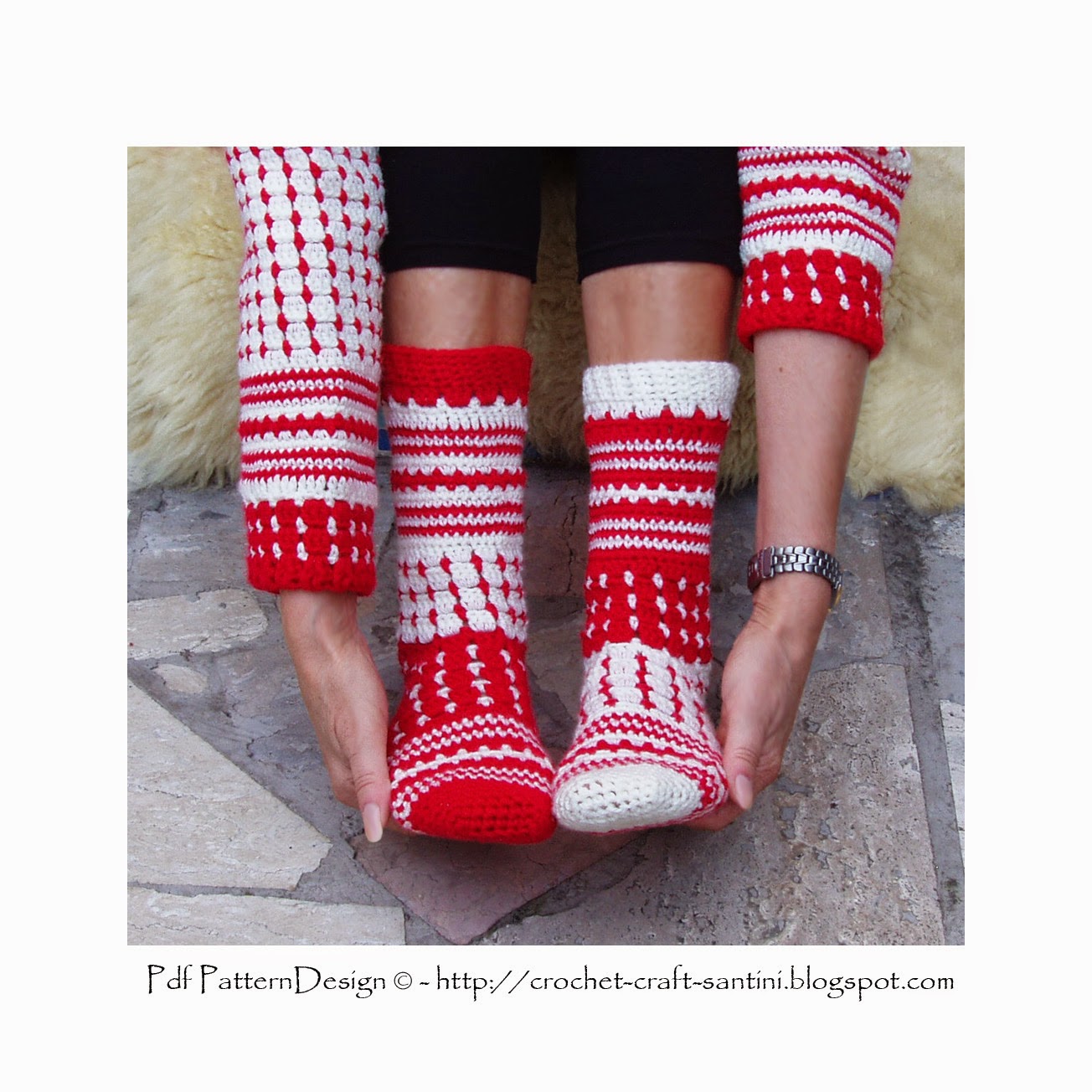 TRADITIONAL NORWEGIAN TALL SOCKS IN CROCHET!