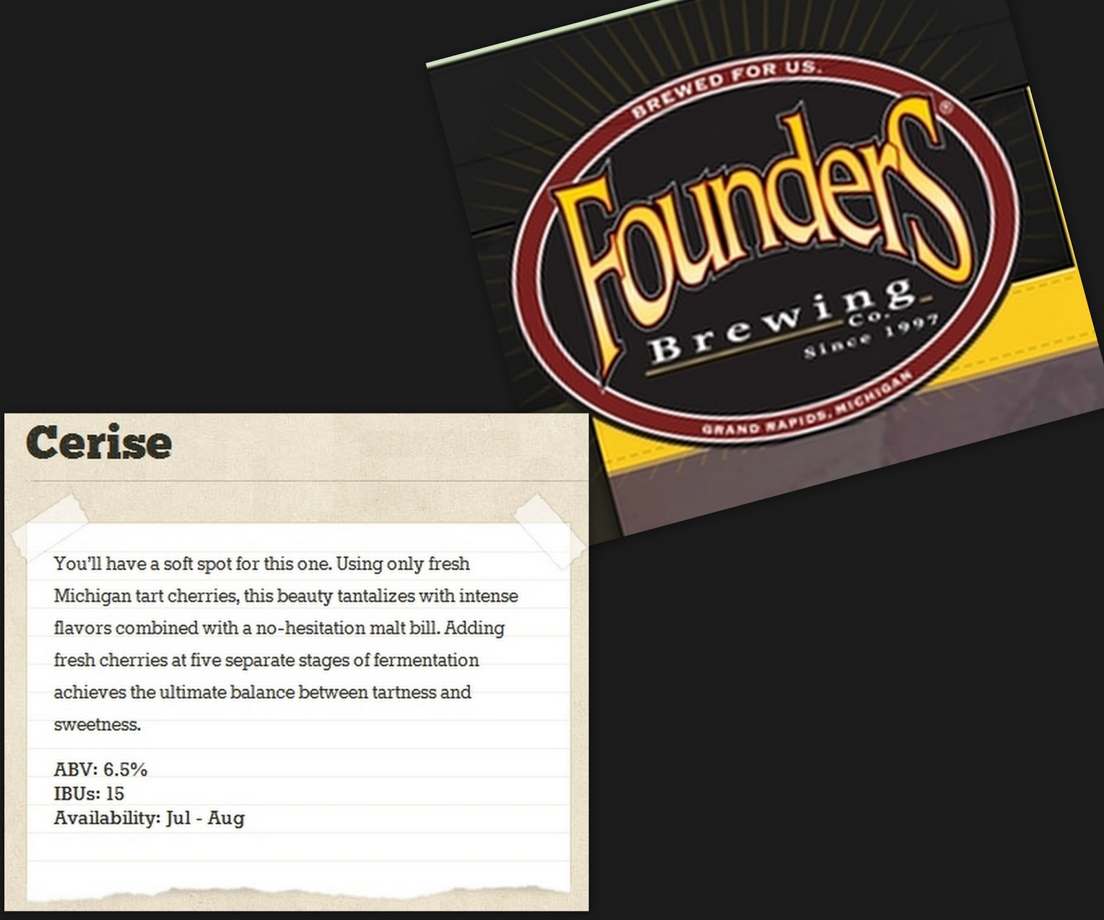 Bräuista: Founder's Brewing Cerise