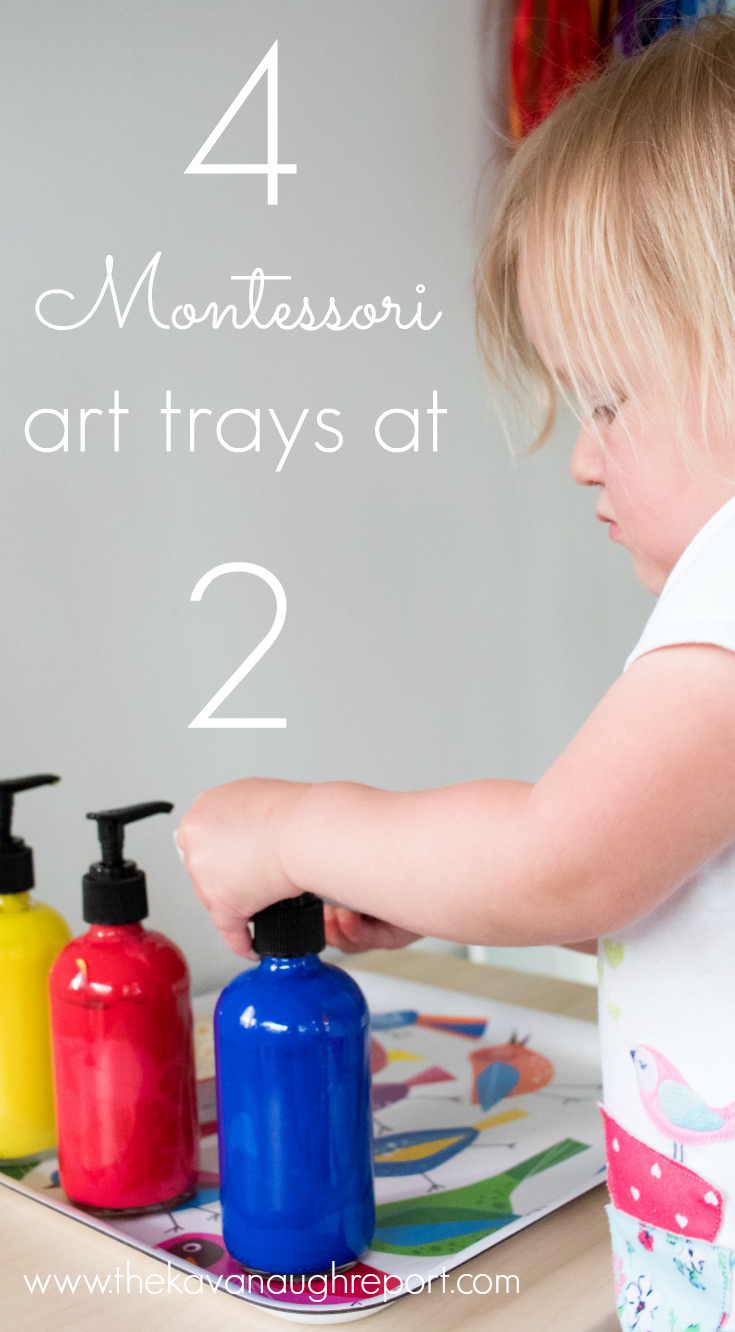 4 More Montessori Art Trays at 2