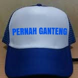 Topi sablon Pernah ganteng