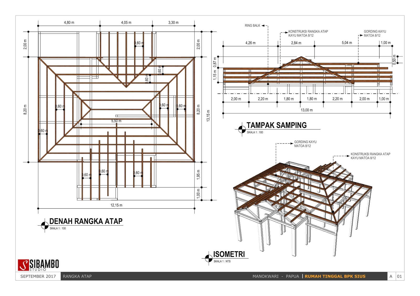 Good Contoh Rencana Atap  Pelana Paling Populer 