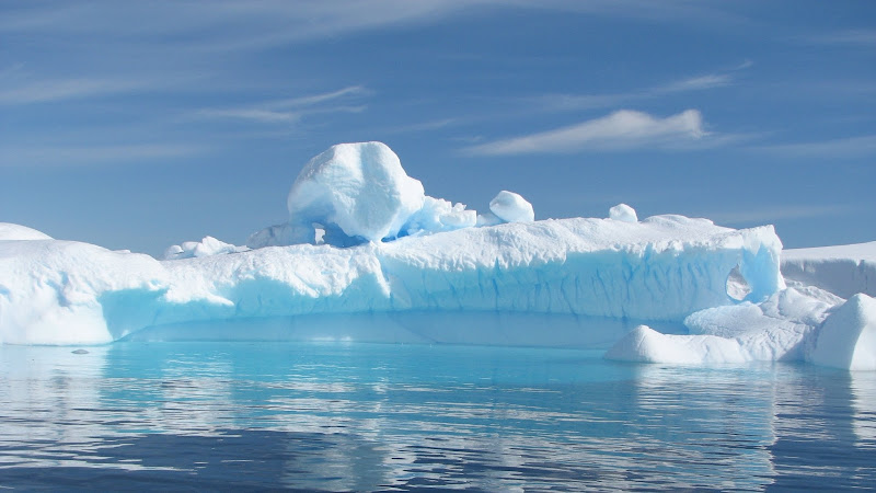 Iceberg Floating in Ocean