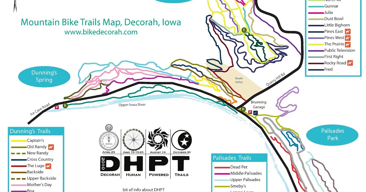 Decorah MTB Maps and Trailforks