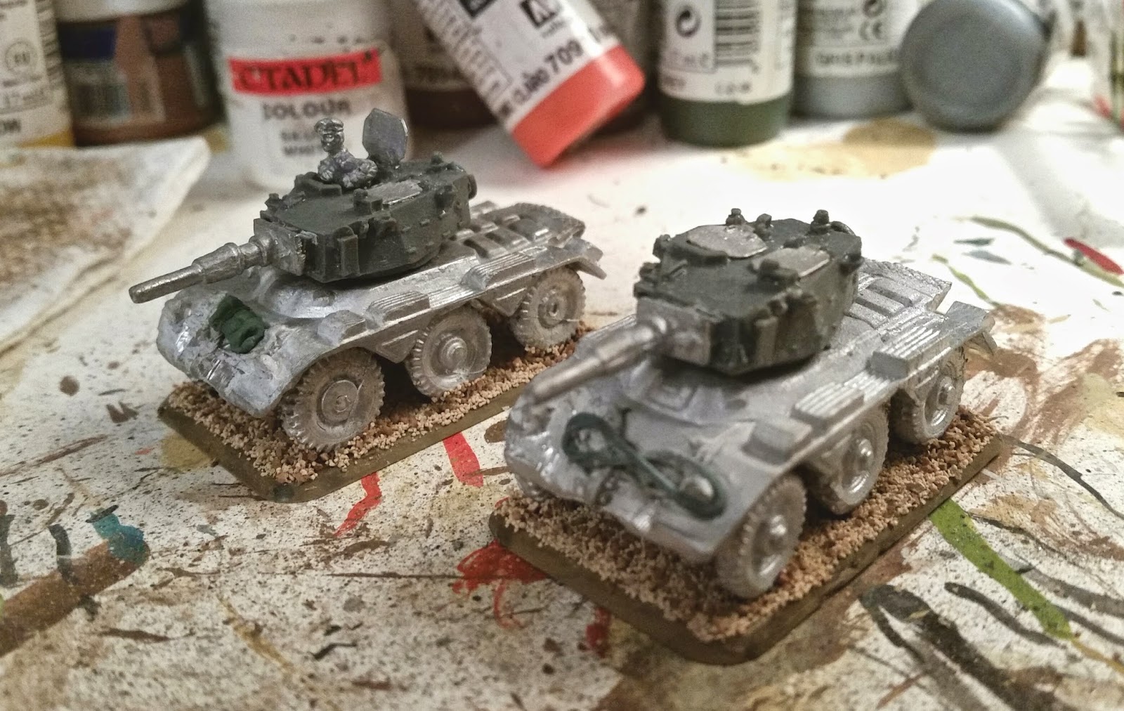 15mm miniatures, Saladin, Armored Car, Six-Day War, Jordan, Israel, Flames of War. QRF