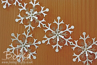 Snowflake Garland / Bunting Sneak Peek by Bekka www.feeling-crafty.co.uk