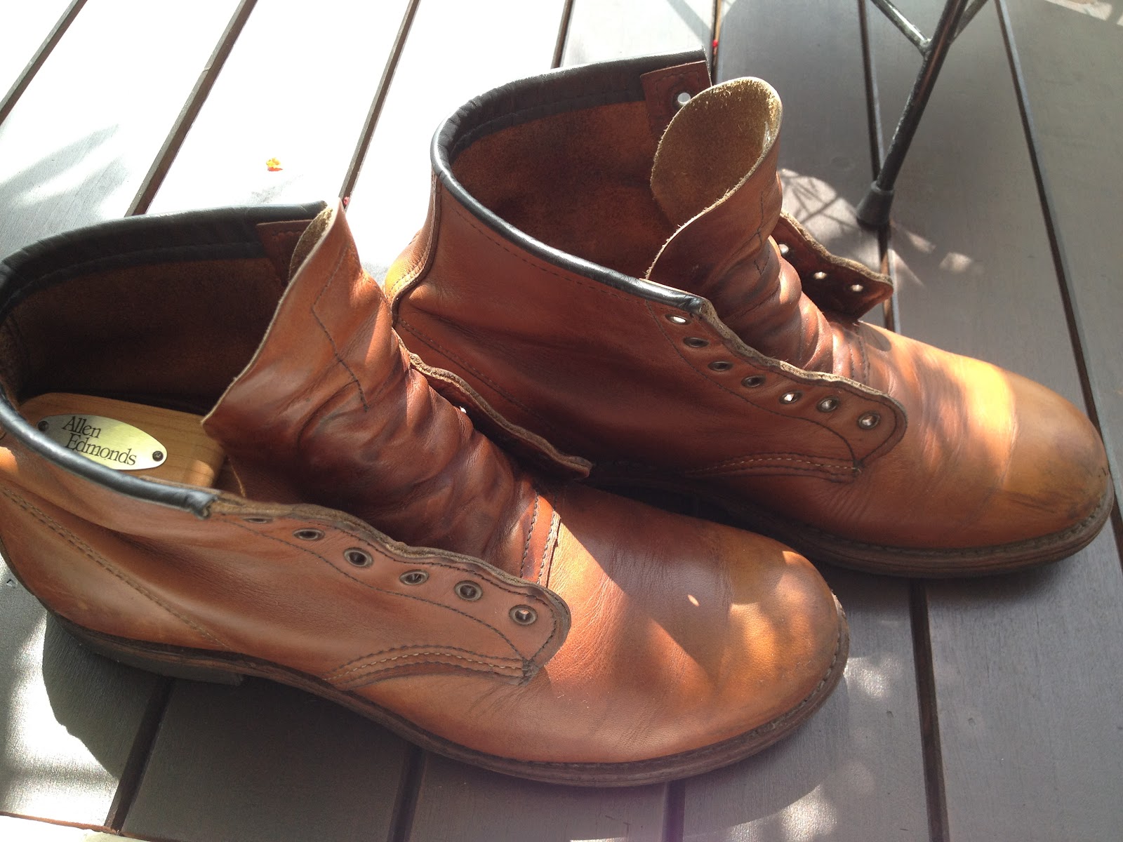red wing chestnut leather lace