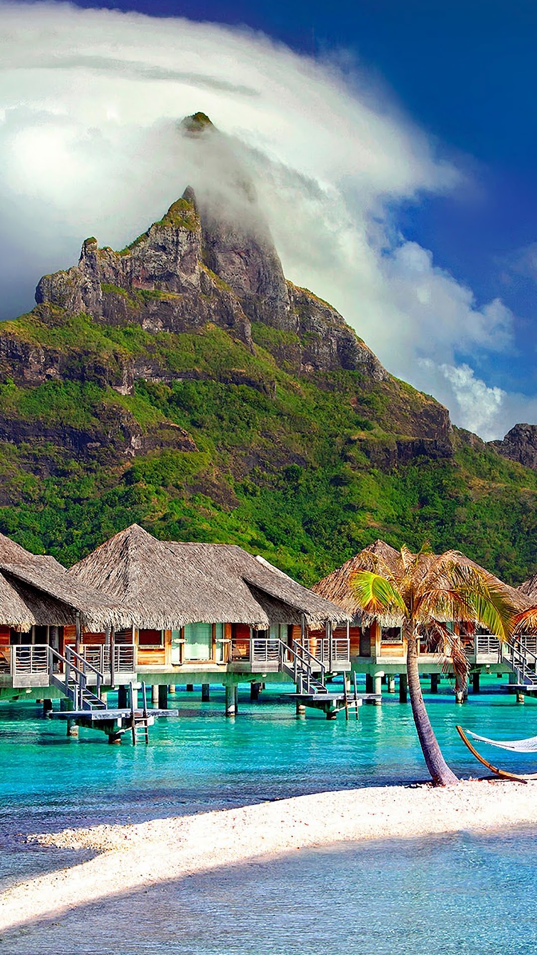 Bora Bora Beach Mountain Scenery 4k 3840x2160 Wallpaper 14