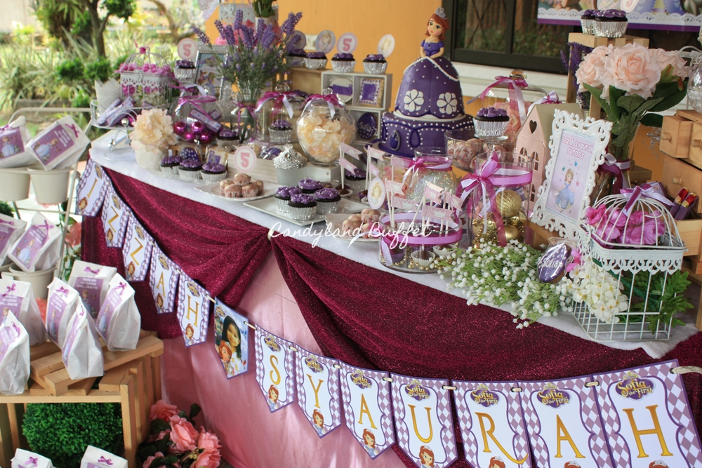 Candyland Buffet Sofia The First Birthday Theme