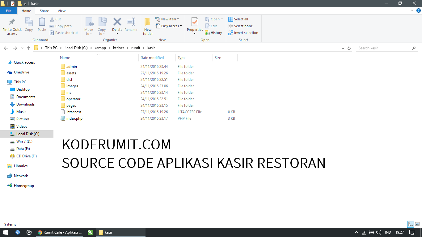 Aplikasi Kasir Cafe Restoran (Aplikasi Rumit Cafe) Kode
