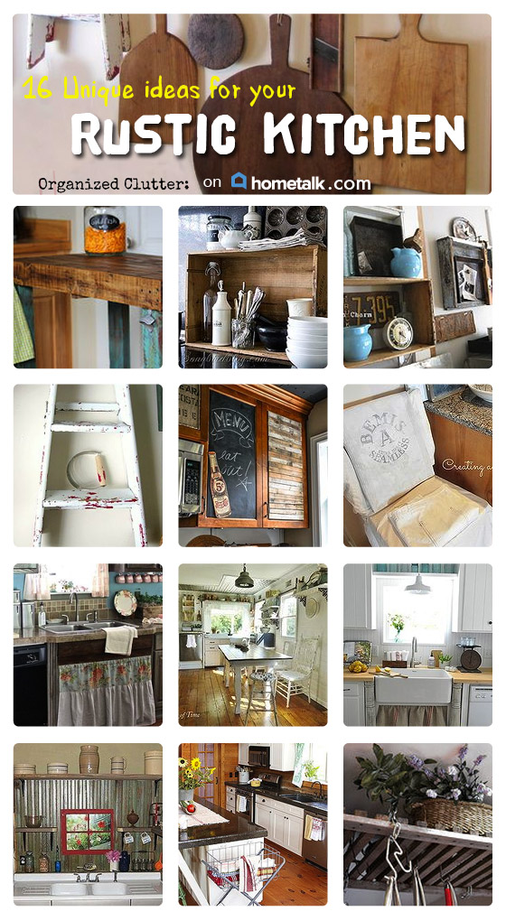 A New Rustic Kitchen Ideas Clipboard on HOMETALK - Organized Clutter