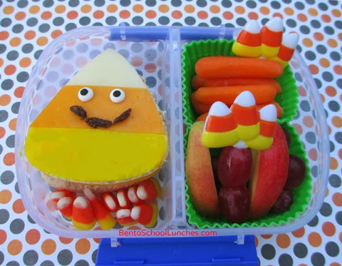 Candy corn bento lunch