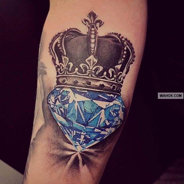 23 Gambar Tato Keren Diamond Kristal Terbaru Paling Unik